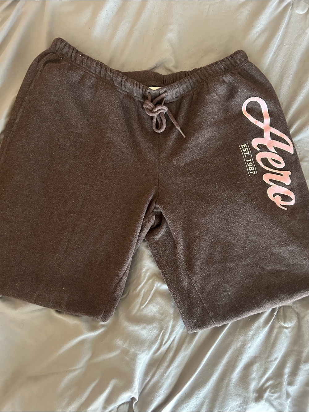 Aeropostale women’s  Brown Shorts with Pink Logo